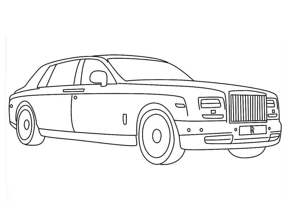 Coloriage Rolls-Royce Imprimable
