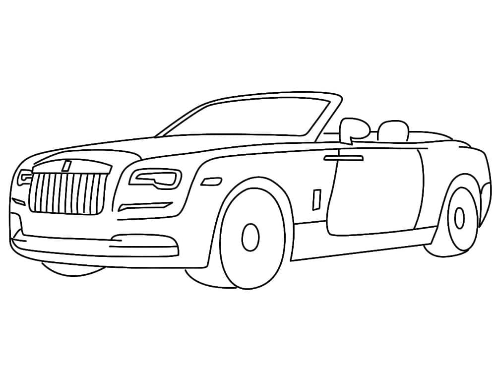 Coloriage Rolls-Royce magnifique
