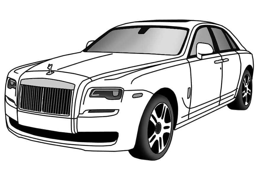 Coloriage Rolls-Royce Pour Enfants
