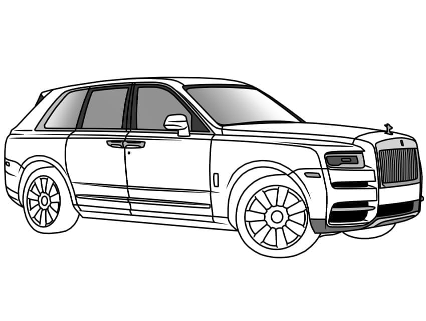 Coloriage Rolls-Royce Pour les Enfants
