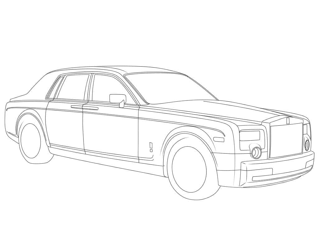 Coloriage Rolls-Royce simple