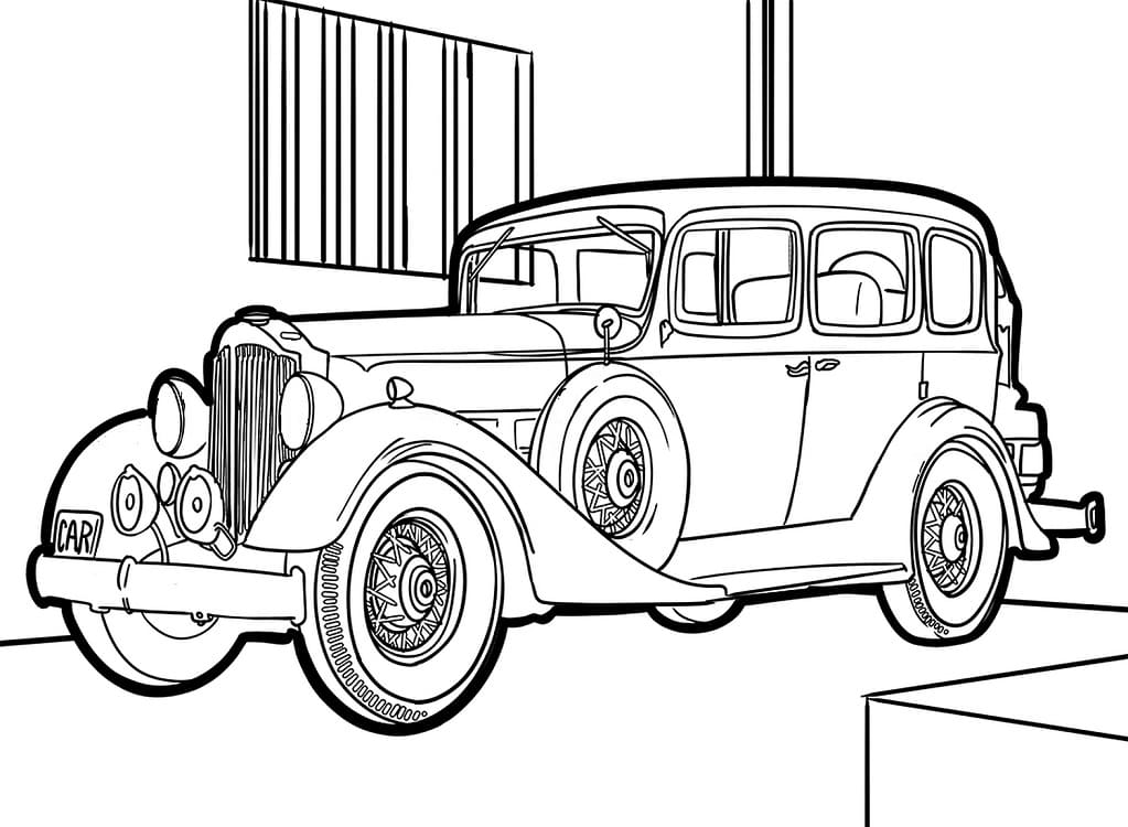 Coloriage Rolls-Royce vintage
