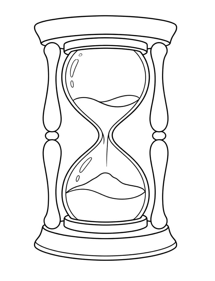 Coloriage Sablier Classique