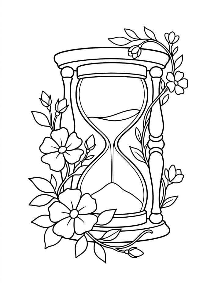 Coloriage Sablier
