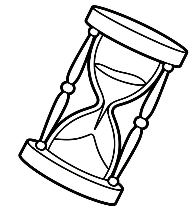 Coloriage Sablier Imprimable Gratuit