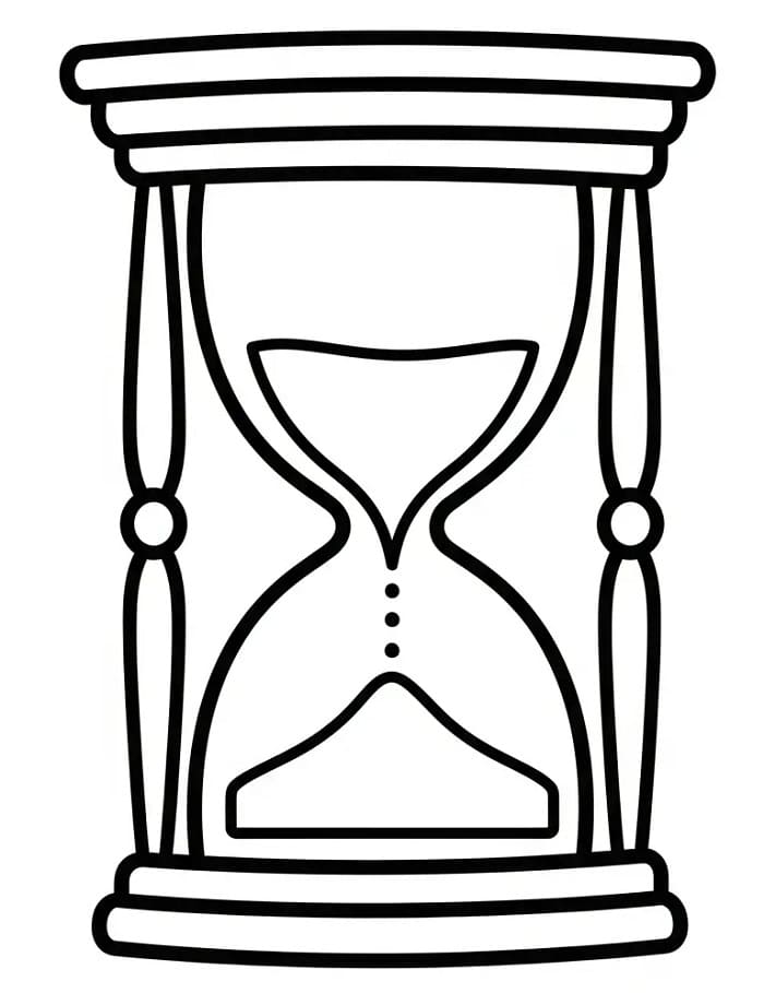 Coloriage Sablier parfait