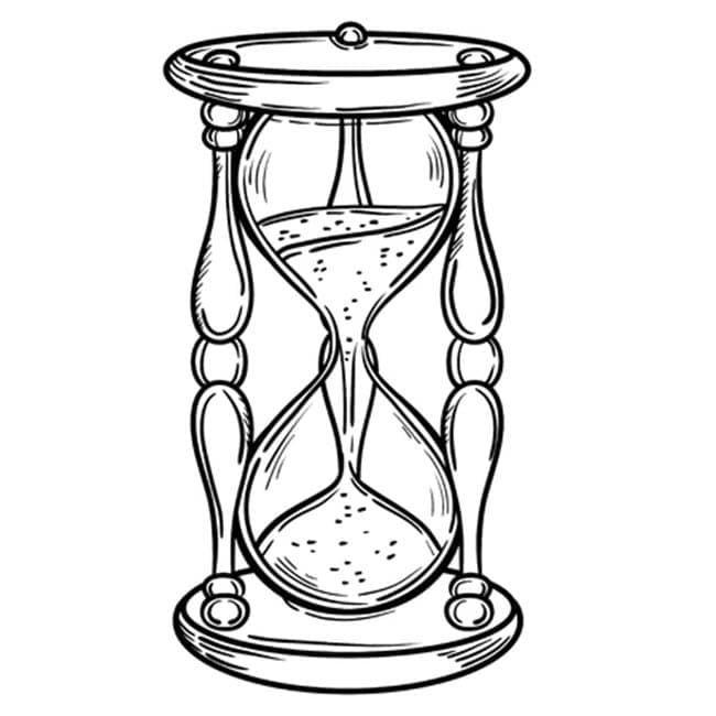 Coloriage Sablier Pour Enfants
