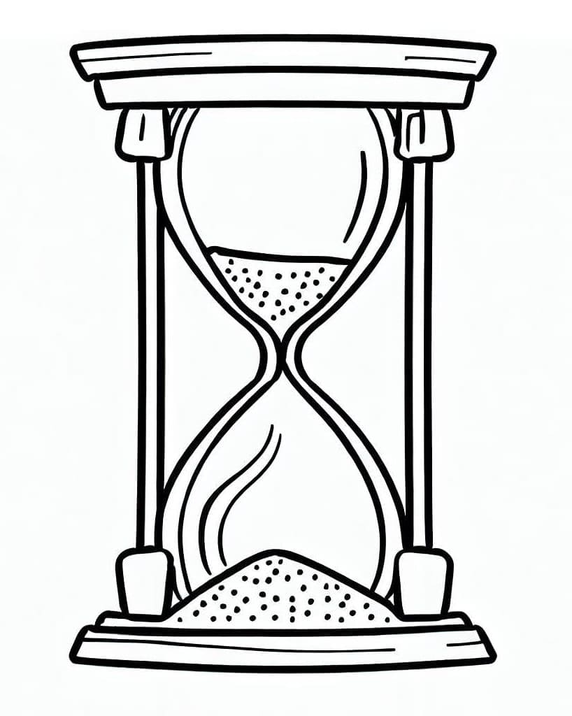 Coloriage Sablier Pour les Enfants