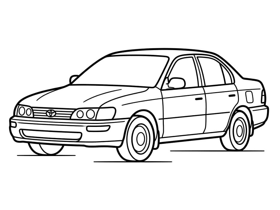 Coloriage Toyota classique