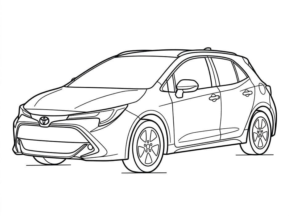 Coloriage Toyota cool