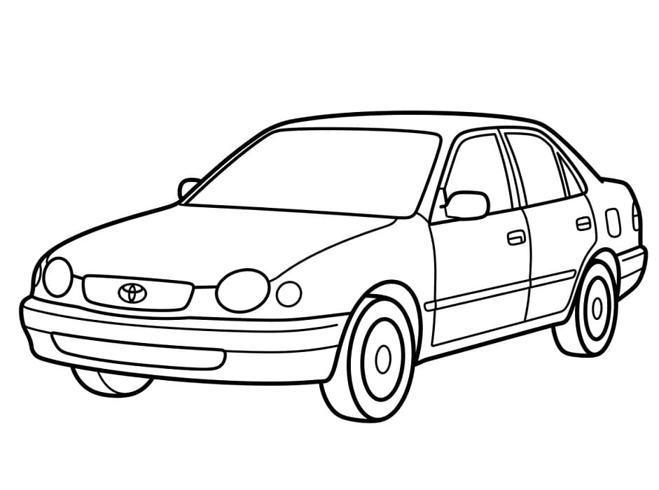 Coloriage Toyota facile
