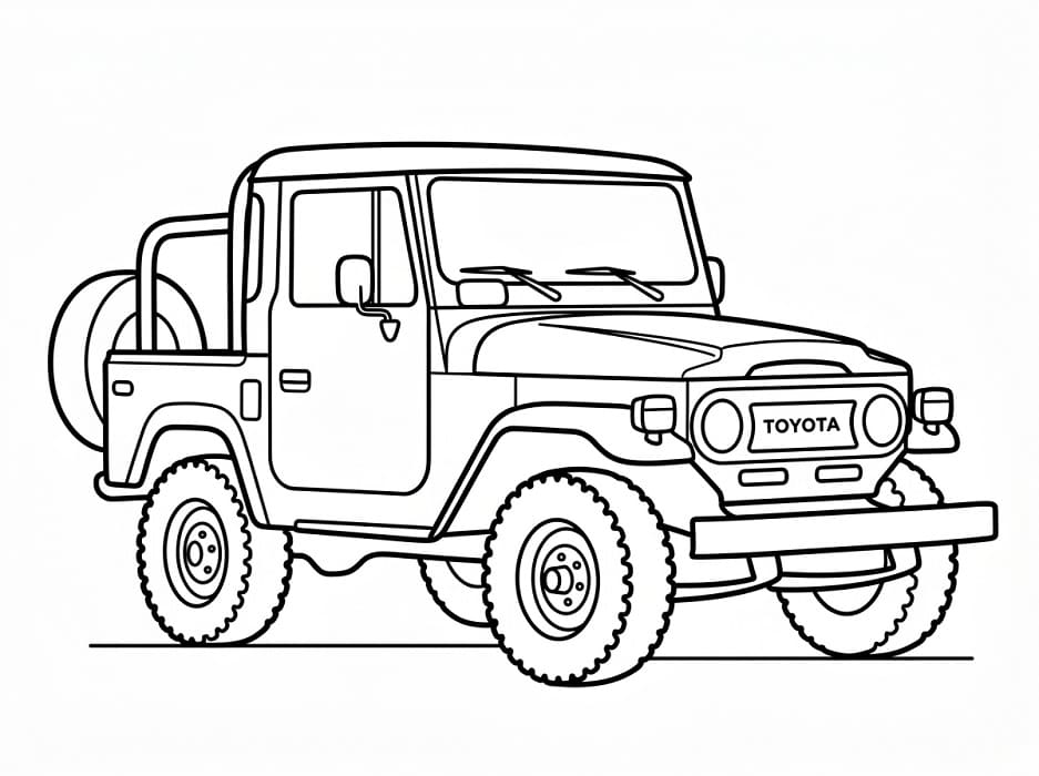 Coloriage Toyota Jeep