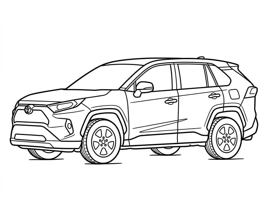 Coloriage Toyota Moderne
