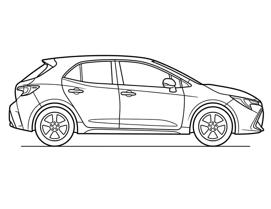 Coloriage Toyota normale