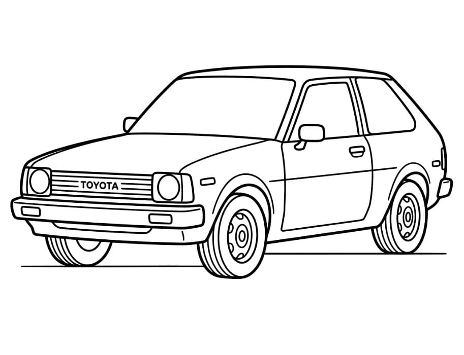 Coloriage Toyota simple
