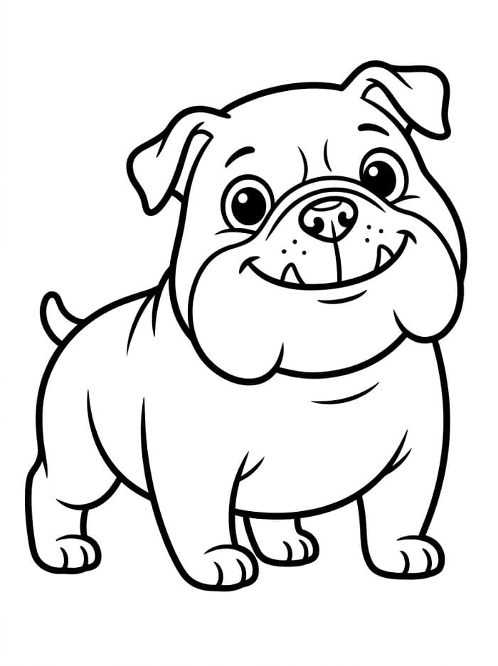 Coloriage Bouledogue