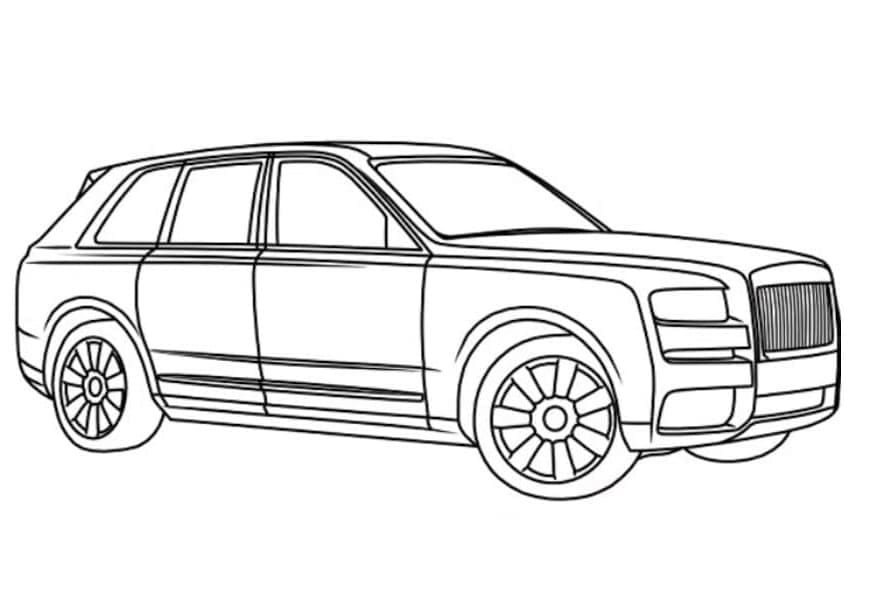 Coloriage Une Rolls-Royce