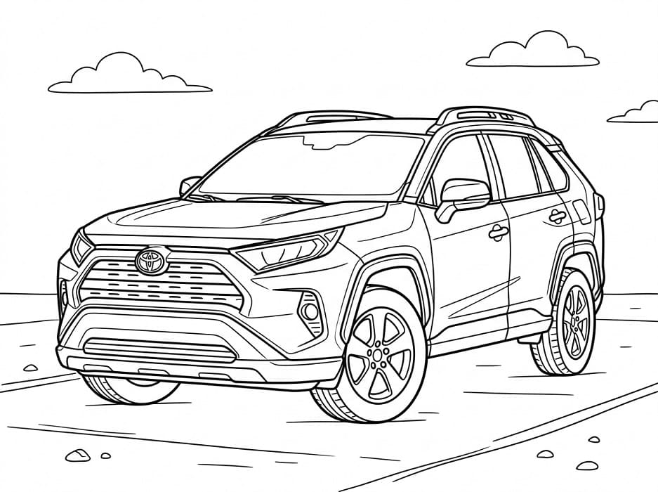 Coloriage Une Toyota Moderne