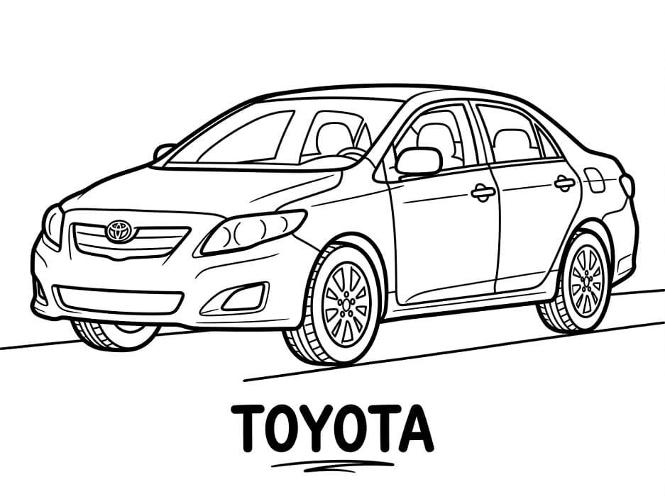 Coloriage Une Toyota