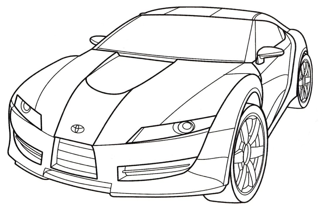 Coloriage Une Voiture Toyota
