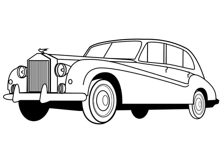 Coloriage Voiture Rolls-Royce Classique
