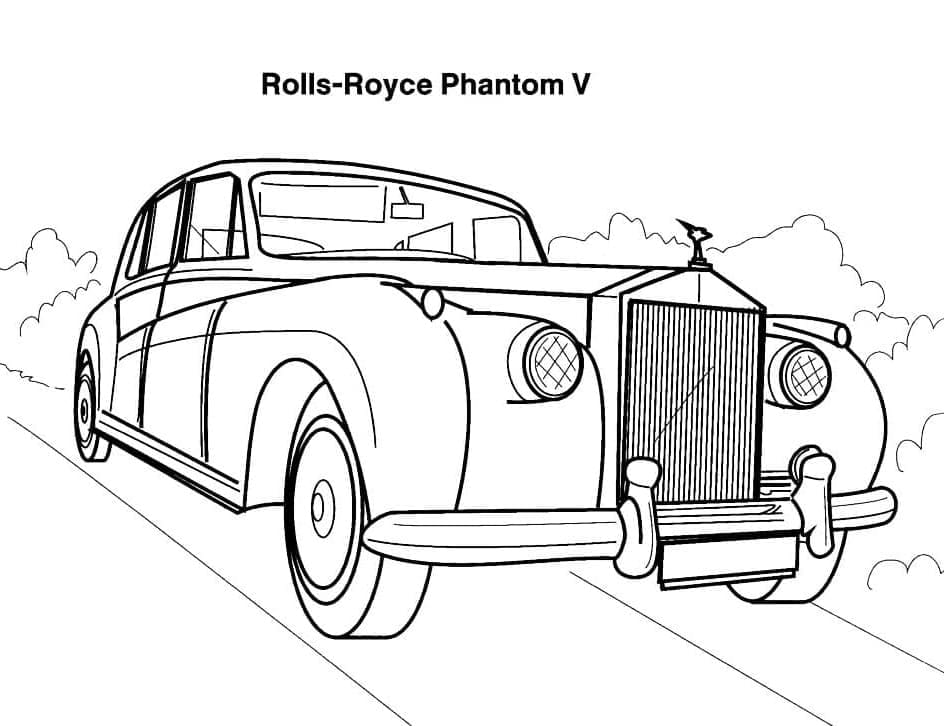 Coloriage Voiture Rolls-Royce