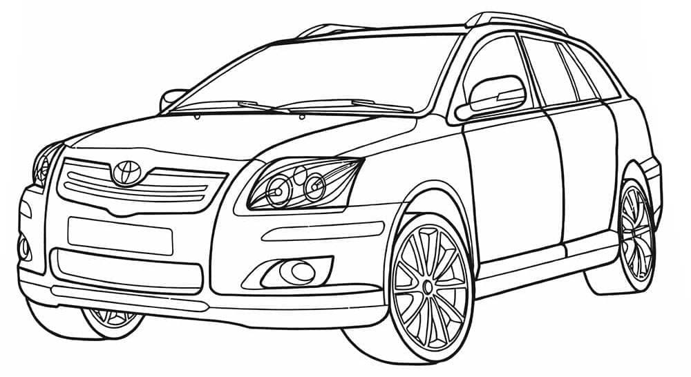 Coloriage Voiture Toyota Avensis