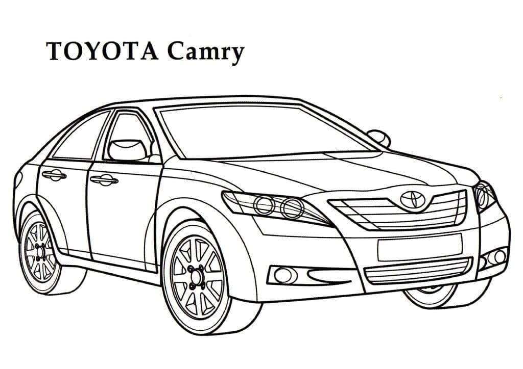 Coloriage Voiture Toyota Camry