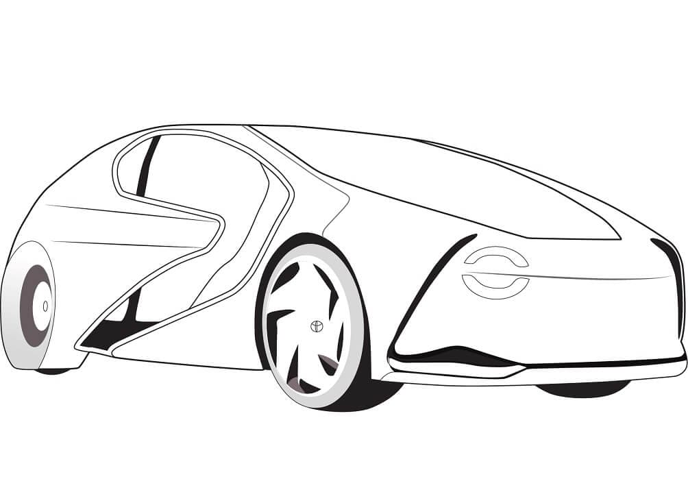 Coloriage Voiture Toyota Concept I