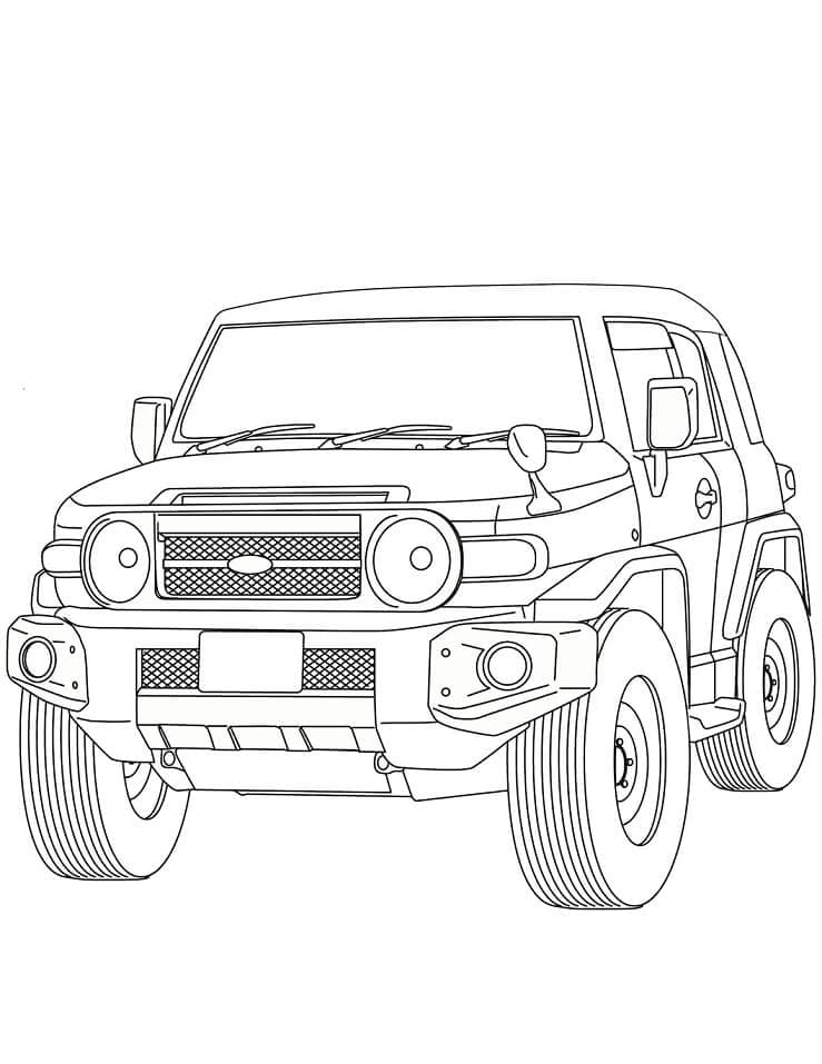 Coloriage Voiture Toyota FJ Cruiser