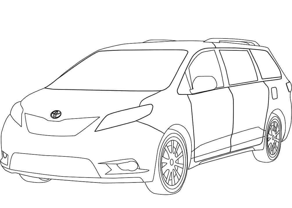 Coloriage Voiture Toyota Sienna