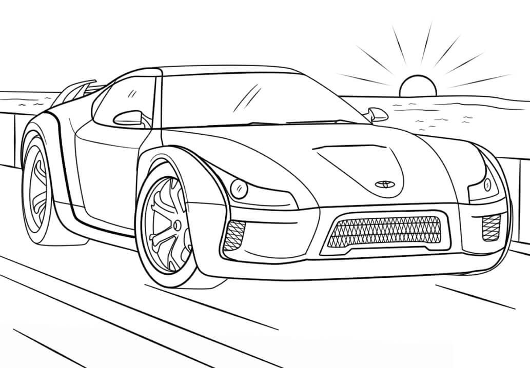Coloriage Voiture Toyota Supra