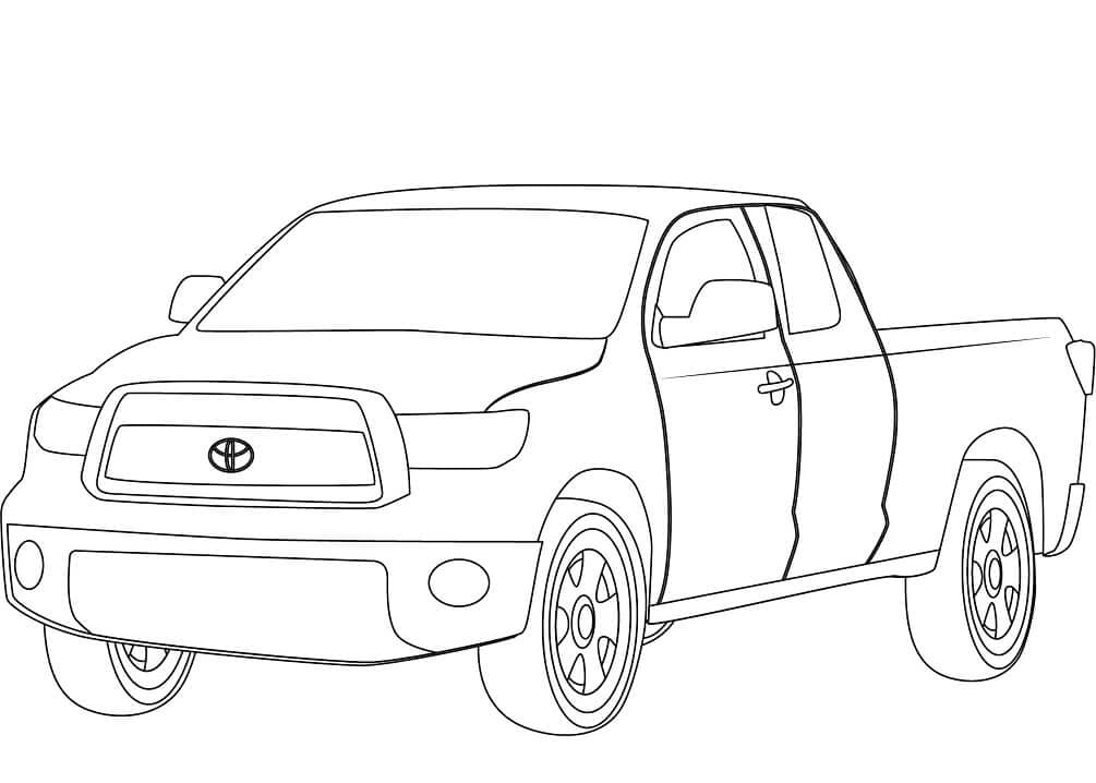 Coloriage Voiture Toyota Tundra