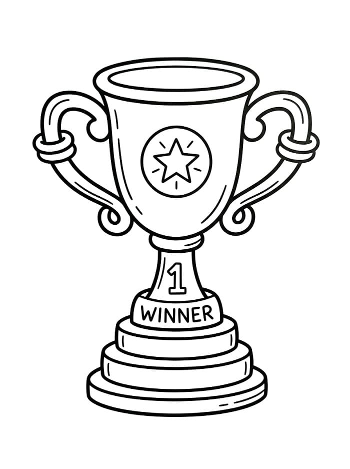 Coloriage 1er trophée