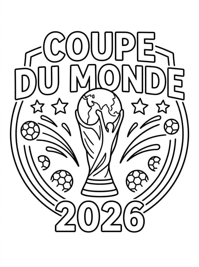 Coloriage Coupe Du Monde 2026 Imprimer Sur ColoriageEnfant Com