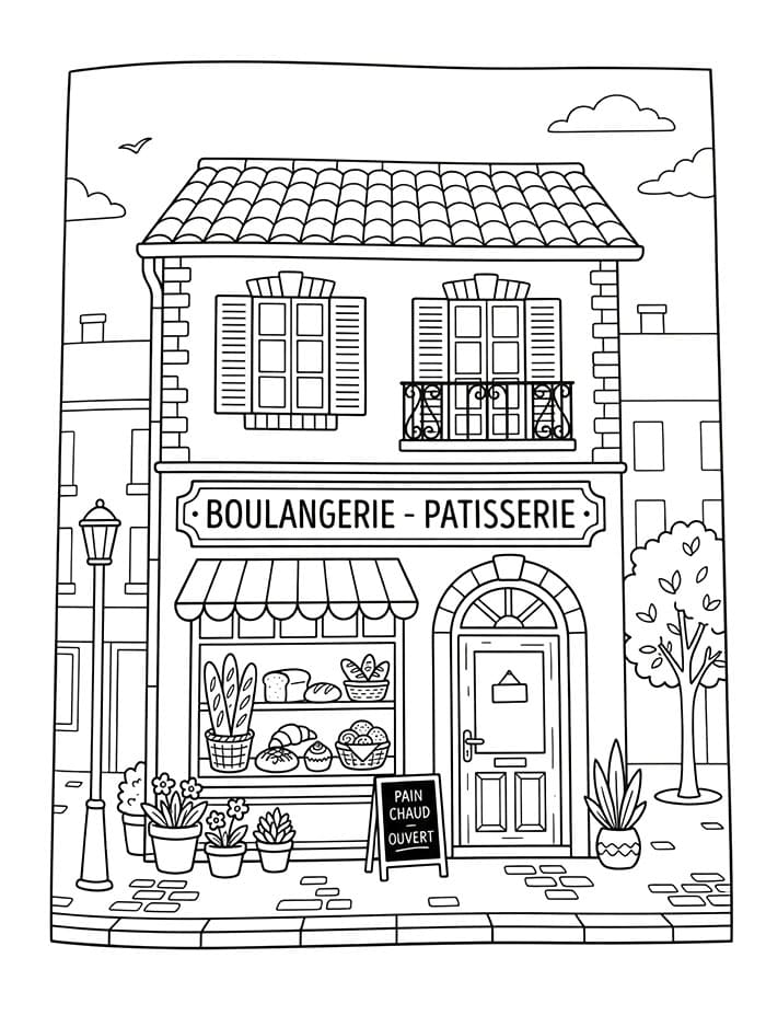 Coloriage Boulangerie Imprimable