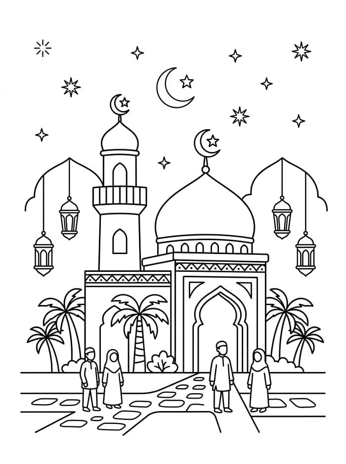 Coloriage Célébrez Mawlid