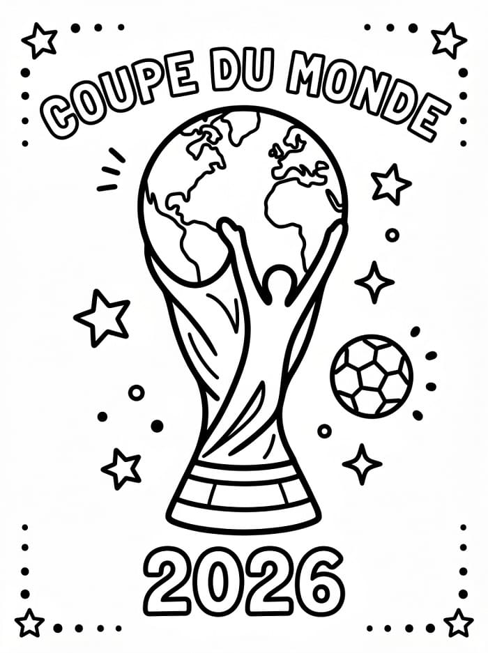 Coloriage Coupe du Monde de la FIFA 2026