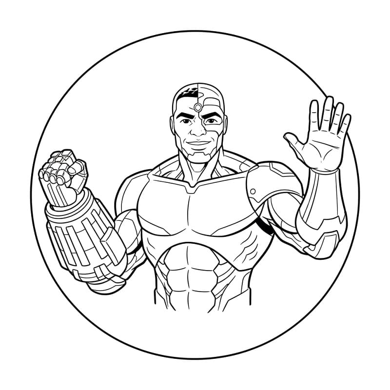 Coloriage Dessin de Justice League Gratuit