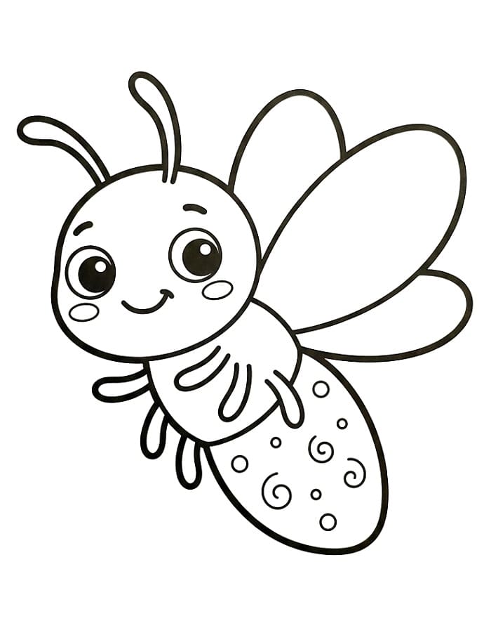 Coloriage Dessin de Luciole