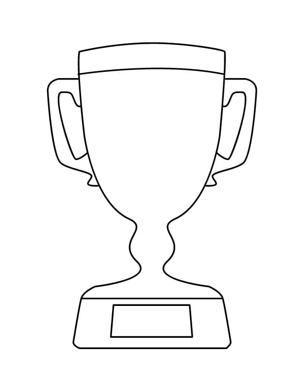 Coloriage Dessin de Trophée Gratuit