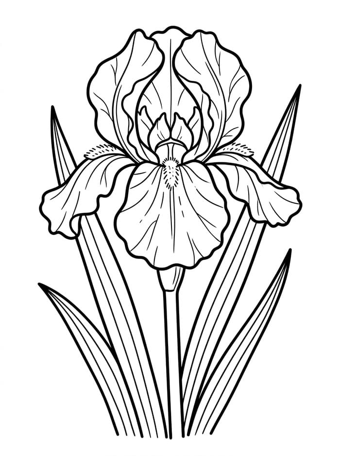 Coloriage Dessin Gratuit de Iris