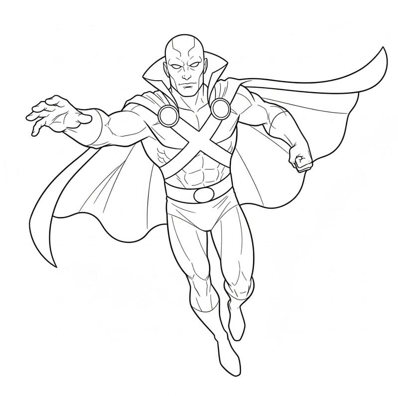 Coloriage Gratuit Justice League Pour les Enfants