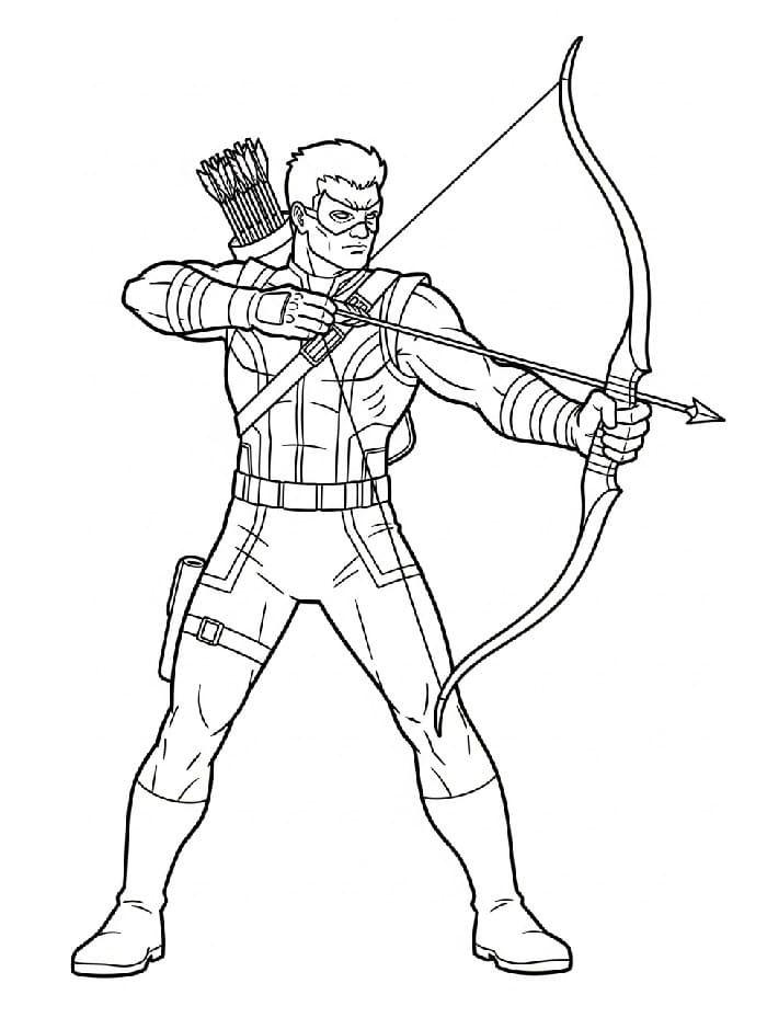 Coloriage Hawkeye