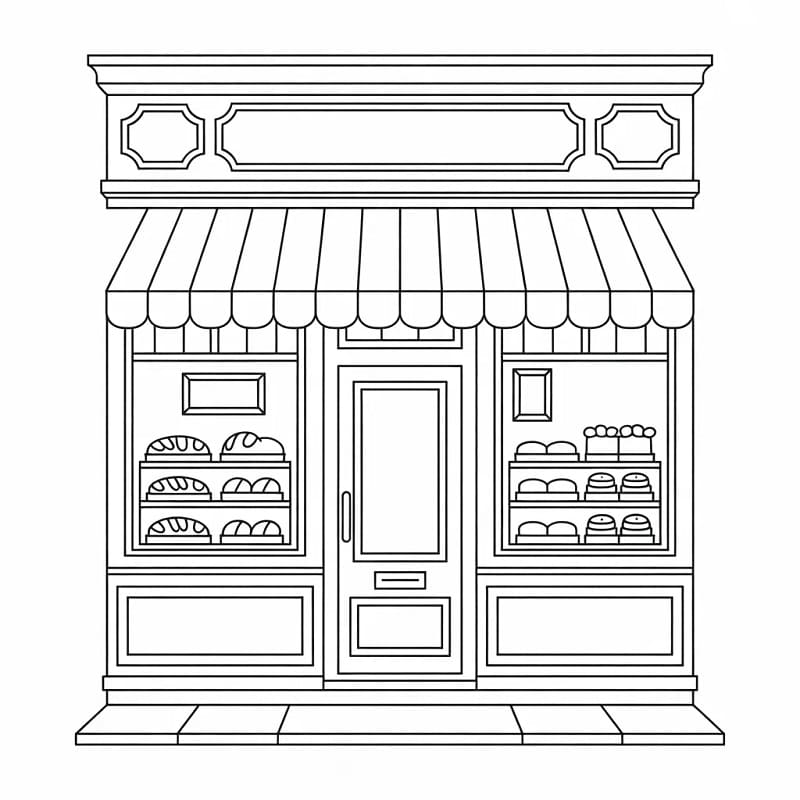 Coloriage Imprimable Boulangerie