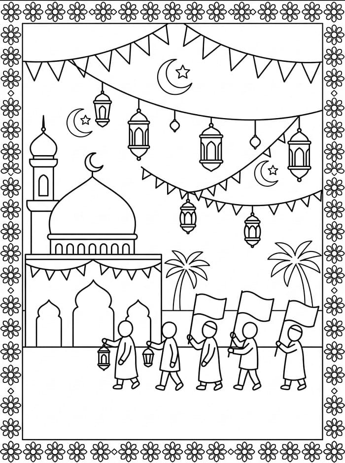 Coloriage Imprimable Gratuit Mawlid