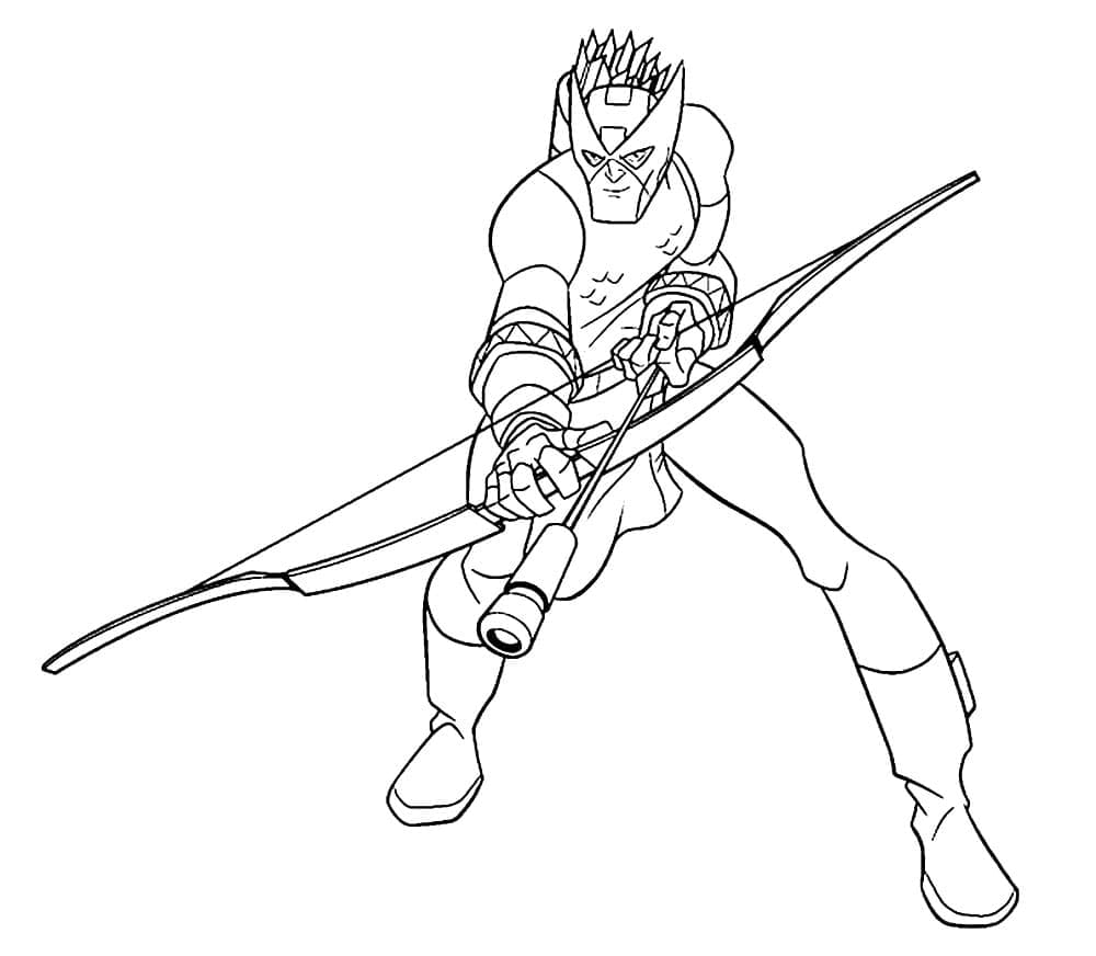 Coloriage Imprimable Hawkeye