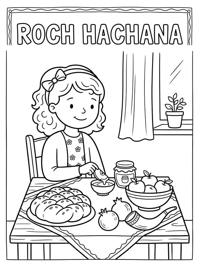Coloriage Imprimable Roch Hachana