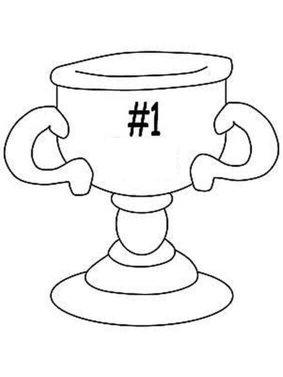 Coloriage Imprimable Trophée
