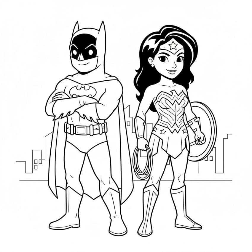 Coloriage Justice League 5